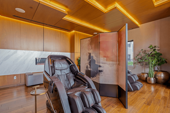 Full-body massage chairs at 365 nicollet, minneapolis, mn 55401